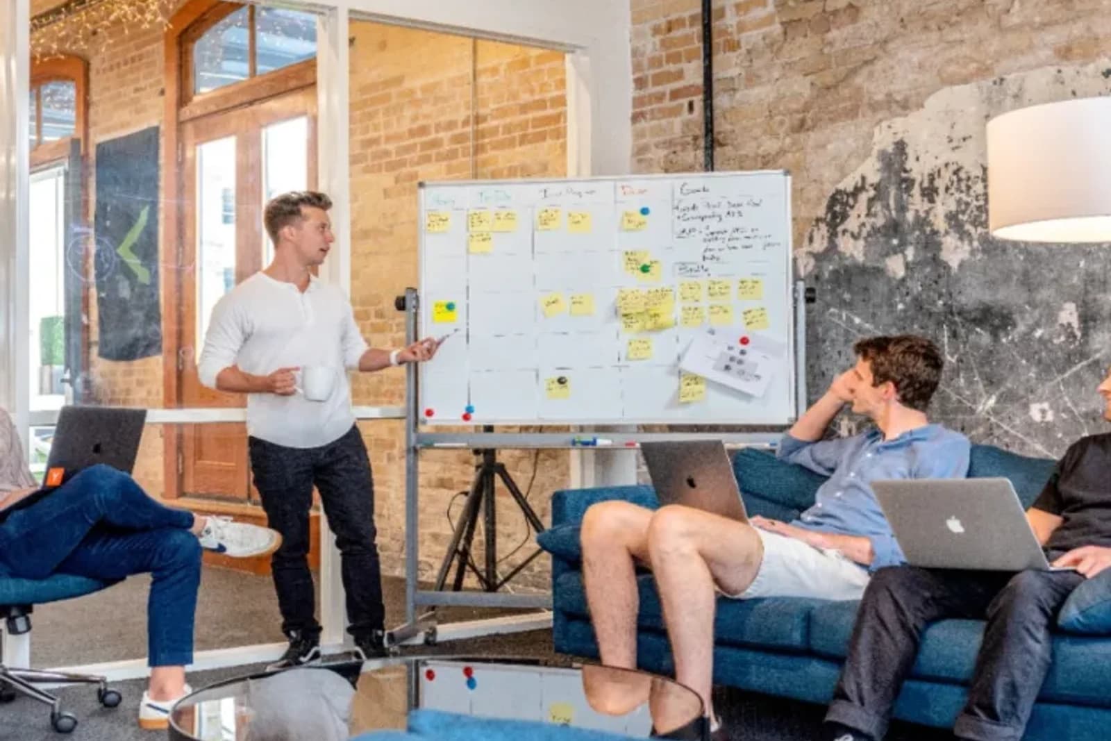 Digital team planning a custom software project