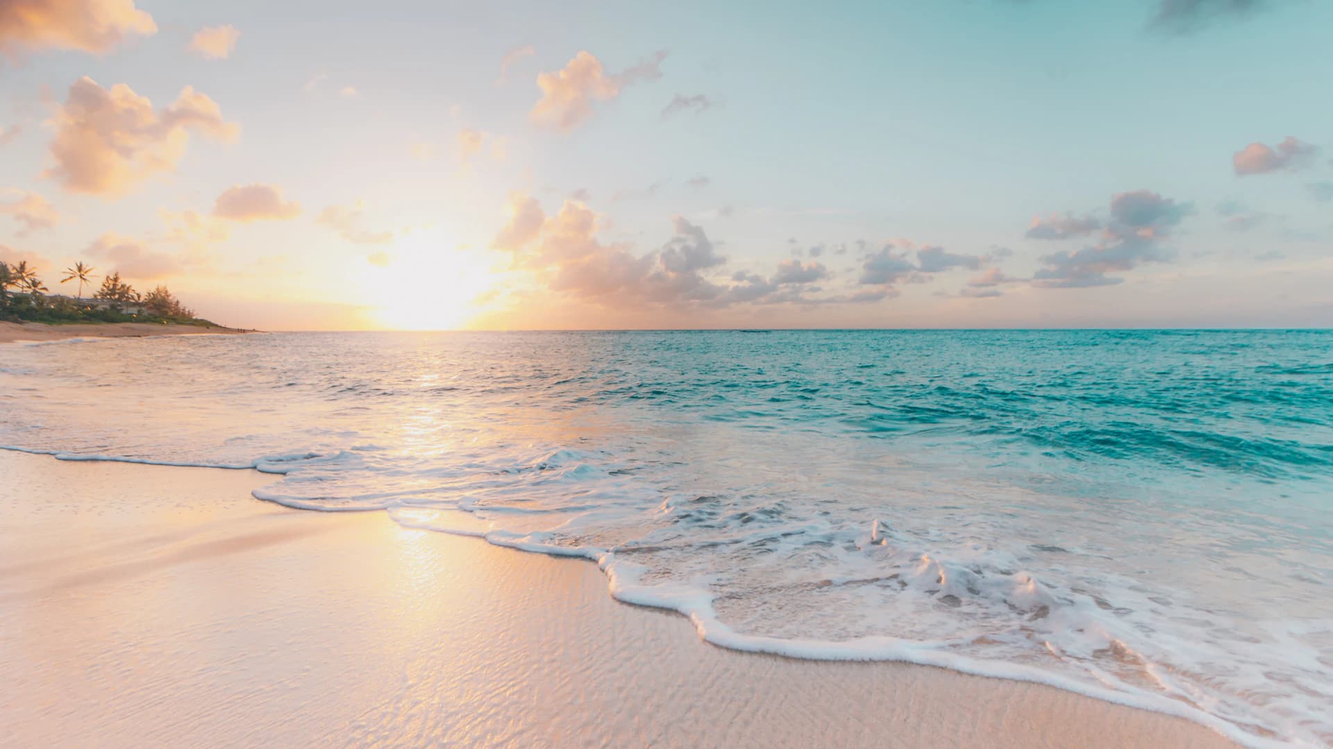 A peaceful tropical coastline representing responsible tourism